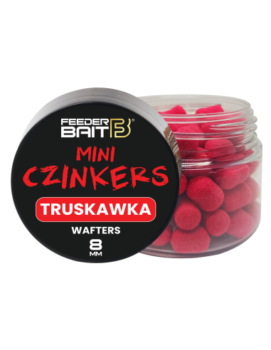 Feeder Bait Mini Czinkers Wafters - Truskawka 8mm