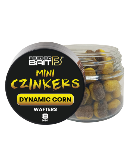 Feeder Bait Mini Czinkers Wafters - Dynamic Corn 8mm FEEDER BAIT - 1 Feeder Bait Mini Czinkers Wafters - Dynamic Corn 8mm FEEDER BAIT - 1