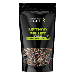 Feeder Bait Pellet 4mm 800g - Halibut Green Black Red FEEDER BAIT - 1