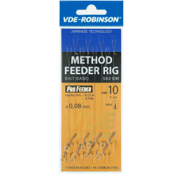 Przypony VDE-Robinson Method Feeder 502BM Barbed / Plecionka / Z Gumką - roz. 10 ROBINSON - 1