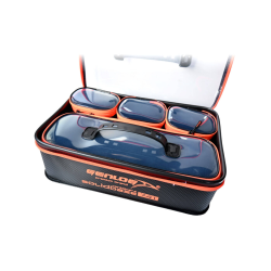 Zestaw 5 pojemników GENLOG EVA Solid Base Carbon 37x25x8+4 GENLOG - 1