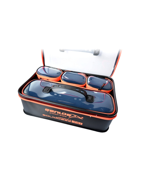 Zestaw 5 pojemników GENLOG EVA Solid Base Carbon 37x25x8+4 GENLOG - 1