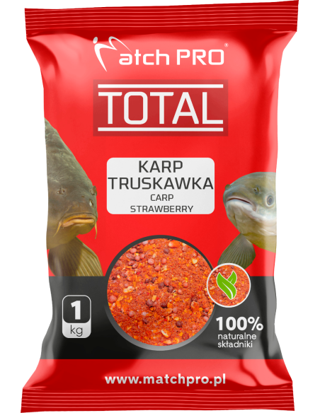 Zanęta TOTAL KARP TRUSKAWKA MatchPro 1kg MatchPRO - 1 Zanęta TOTAL KARP TRUSKAWKA MatchPro 1kg MatchPRO - 1