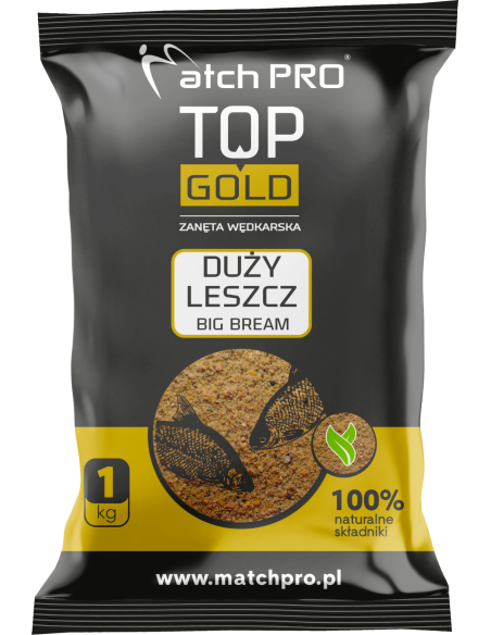 ZANĘTA TOP GOLD DUŻY LESZCZ MatchPro 1kg MatchPRO - 1 ZANĘTA TOP GOLD DUŻY LESZCZ MatchPro 1kg MatchPRO - 1