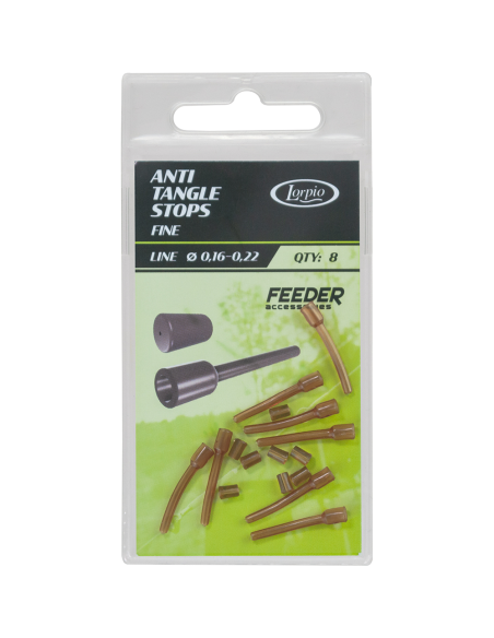 STOPER LORPIO POZYCJONER SKRĘTKI FINE BRĄZOWY ŻYŁKA 0,16-0,22mm 8szt Lorpio - 1