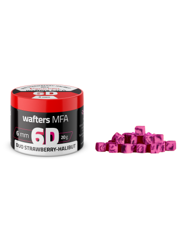 Przynęta MatchPro 6D MFA Wafters Halibut Truskawka 6mm  - 1