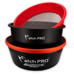 Zestaw MatchPro MPRO System EVA DO Zanęty i Pelletu Miska + Sito + Pojemnik 19l  - 1