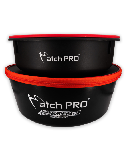 Zestaw MatchPro MPRO System EVA DO Zanęty i Pelletu Miska + Sito + Pojemnik 19l  - 2