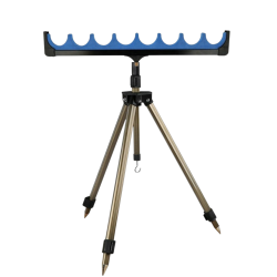 ZESTAW TRÓJNÓG + GRZEBIEŃ PODPÓRKA NA 8 WĘDEK  - 1