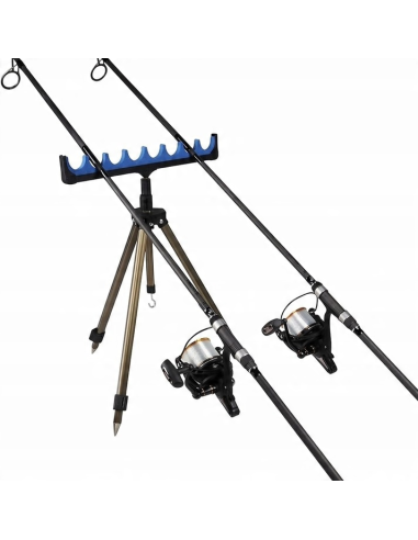ZESTAW TRÓJNÓG + GRZEBIEŃ PODPÓRKA NA 8 WĘDEK  - 2