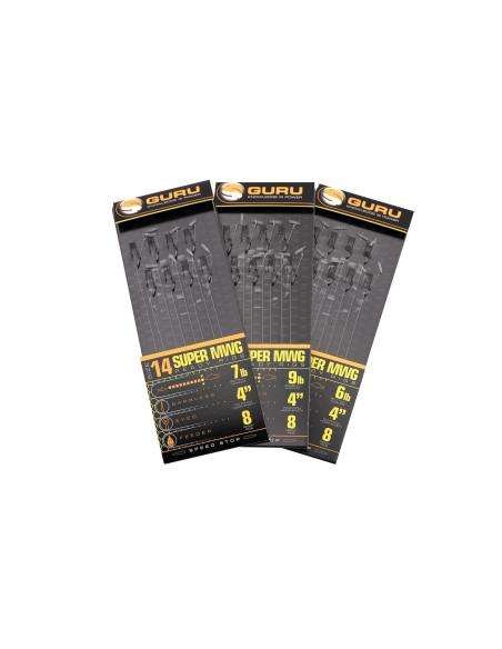 Przypony Guru Super MWG Rigs Z Speedstop 10cm - roz 10 / 0,19mm GURU - 2