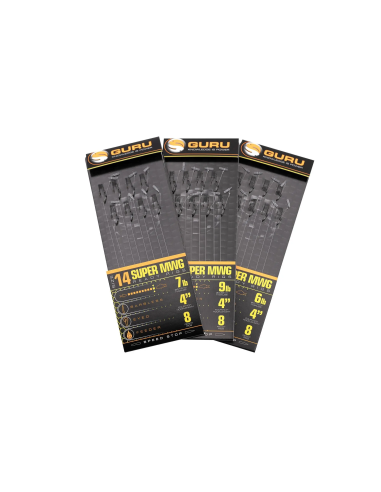 Przypony Guru Super MWG Rigs Z Speedstop 10cm - roz 12 / 0,19mm GURU - 2