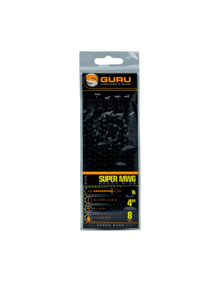 Przypony Guru Super MWG Rigs Z Speedstop 10cm - roz 12 / 0,19mm GURU - 3