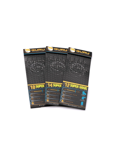 Przypony Guru Super MWG Rig Z Bagnet 0.22mm 10cm - rozm 12 GURU - 2