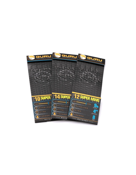 Przypony Guru Super MWG Rig Z Bagnet 0.22mm 10cm - rozm 12 GURU - 2