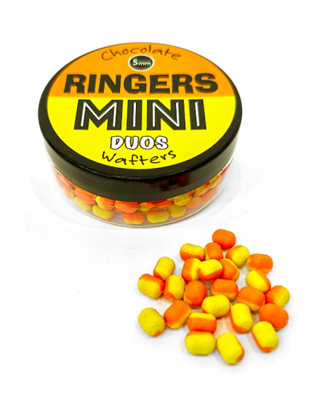 Ringers Chocolate Duos Wafters 5mm - MINI Orange/Yellow RINGERS - 1