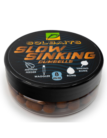 Wafters Solbaits SLOW SINKING Dumbells 8mm 50ml SOLBAITS - 1