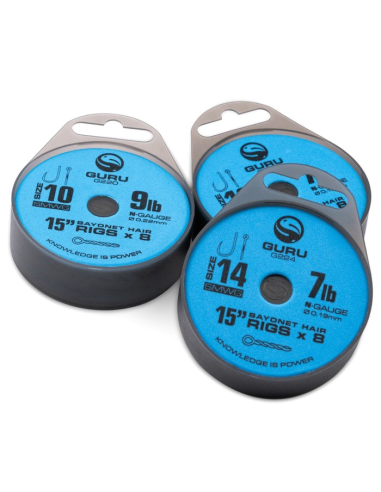 Przypony GURU Super MWG Z Bagnetem 38cm 0.19mm - rozm 12 GURU - 2