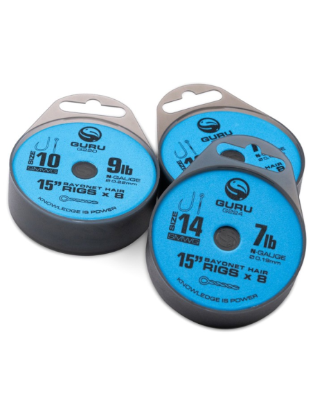 Przypony GURU Super MWG Z Bagnetem 38cm 0.19mm - rozm 12 GURU - 2