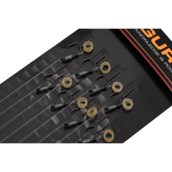 Przypony Guru Banded Hair Rigs - Super MWG Z Gumką 0.22mm 10cm - roz 10 GURU - 1 2