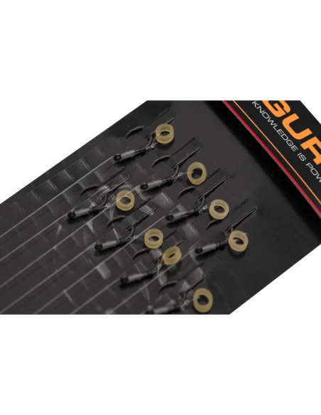 Przypony Guru Banded Hair Rigs - Super MWG Z Gumką 0.19mm 10cm - roz 14 GURU - 2