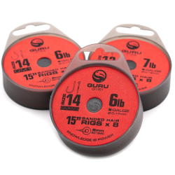 Przypony Guru Super MWG Bait Bands Na Gumce 38cm 0,19mm nr - 12 GURU - 1 2