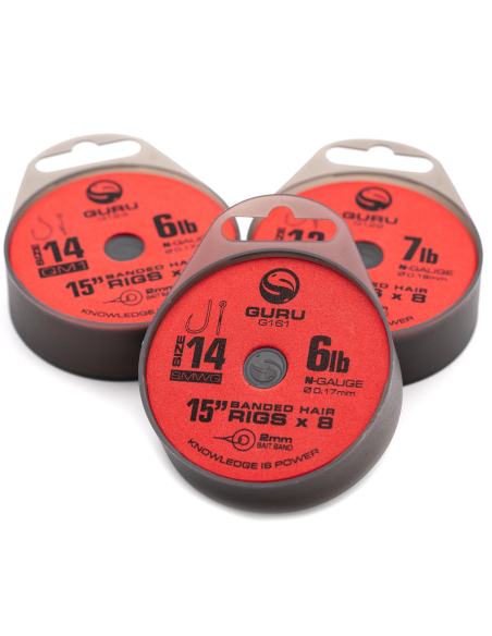 Przypony Guru Super MWG Bait Bands Na Gumce 38cm 0,19mm nr - 14