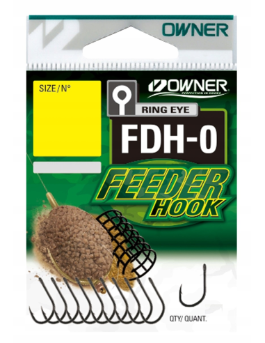 HACZYKI NA PRZYPONIE OWNER FEEDER HOOK FDH-0 rozm -  8