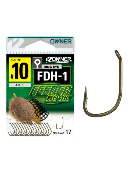 HACZYKI OWNER FEEDER HOOK FDH-1 rozm - 10 OWNER - 1