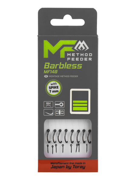PRZYPONY MIKADO METHOD - MF14 Z IGŁĄ BARBELESS 4 MIKADO - 1