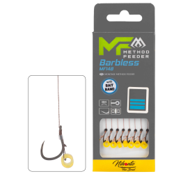 PRZYPONY MIKADO METHOD FEEDER - MF14 Z GUMKĄ BARBLESS RZOM - 14 MIKADO - 1