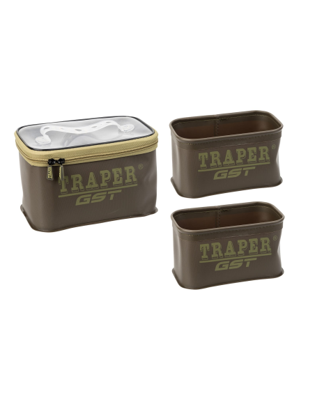 ZESTAW KUWET TRAPER POJEMNIKÓW ZAMKNIĘCIEM 3szt OLIVE GREEN TRAPER - 1