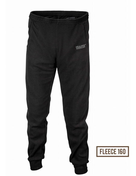SPODNIE TRAPER FLEECE BLACK 160g XXL TRAPER - 1