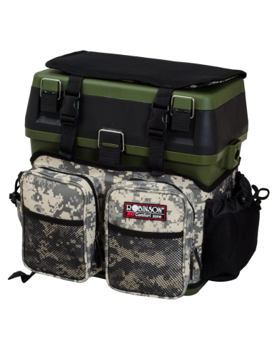 SKRZYNKA WĘDKARSKA Z TORBĄ ROBINSON KOSZ SIEDZISKO, 40*26*39 ROBINSON - 1