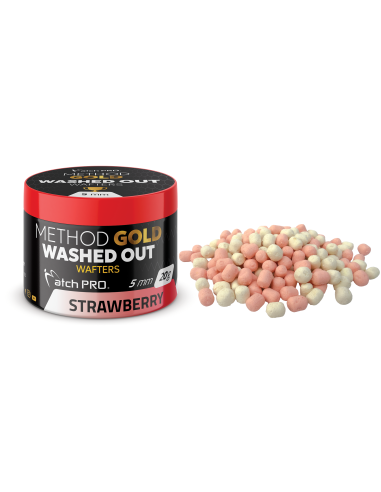 Przynęta MatchPro GOLD Wafters WASHED OUT Strawberry 5mm MatchPRO - 1