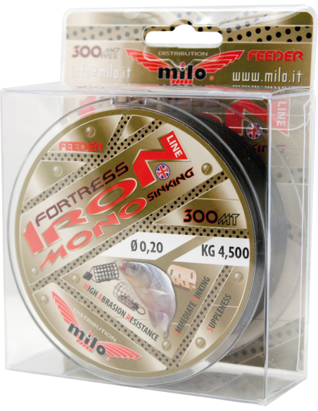 Żyłka Milo Fortress Iron Mono Method Feeder 300m 0,20mm MILO - 1