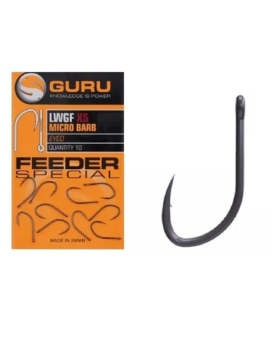 Haczyki Guru LWG Feeder XS Eyed - roz. 8 GURU - 1