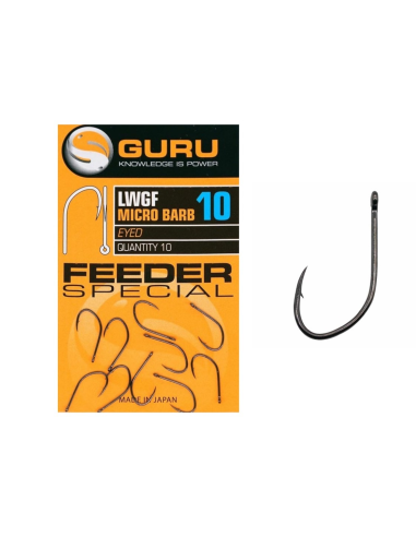 Haczyki Guru LWG Micro Barbed Eyed Feeder  - 12 GURU - 1