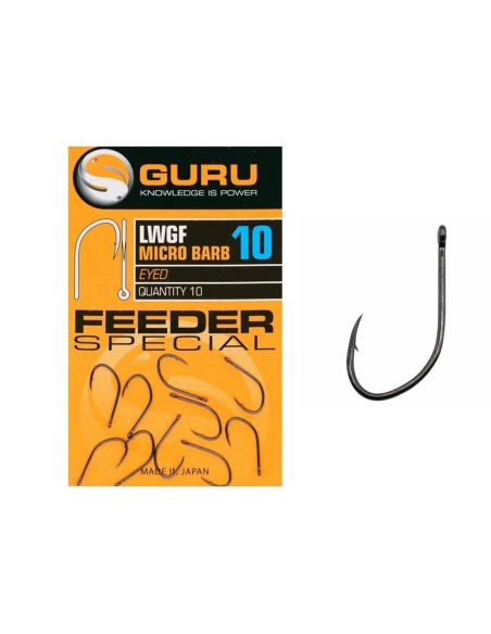 Haczyki Guru LWG Micro Barbed Eyed Feeder  - 12 GURU - 1