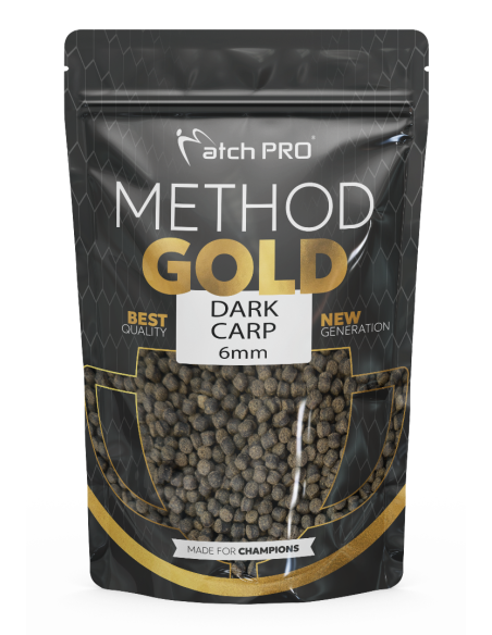 PELLET MatchPRO METHOD GOLD DARK CARP 6mm 700g MatchPRO - 1