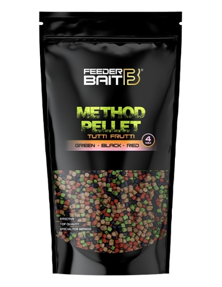 Feeder Bait Pellet 4mm - Tutti Frutti - Green & Black & Red FEEDER BAIT - 1