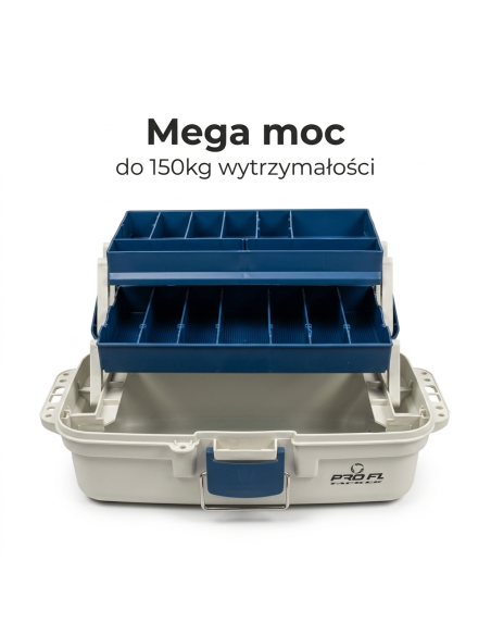 SKRZYNKA WĘDKARSKA NA AKCESORIA 2 SZUFLADY ŚREDNIA 36X20X18,5  - 1