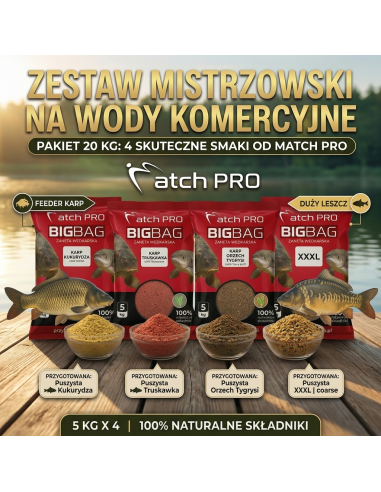 Zestaw Zanęt Matchpro BIG BAG 20kg - KOMERCJA