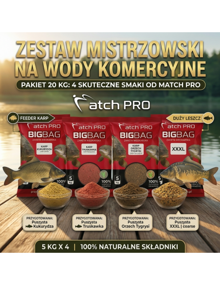 Zestaw Zanęt Matchpro BIG BAG 20kg - KOMERCJA