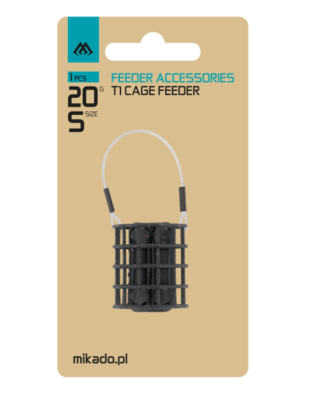 KOSZYCZEK ZANĘTOWY MIKADO  - T1 CAGE FEEDER - rozm. S -30g MIKADO - 2