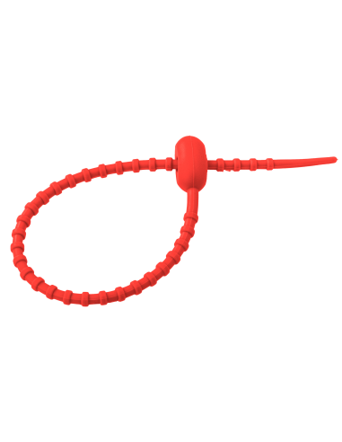OPASKA CZERWONA ZACISKOWA SILIKONOWA NA WĘDKI 21.5cm MIKADO - 2