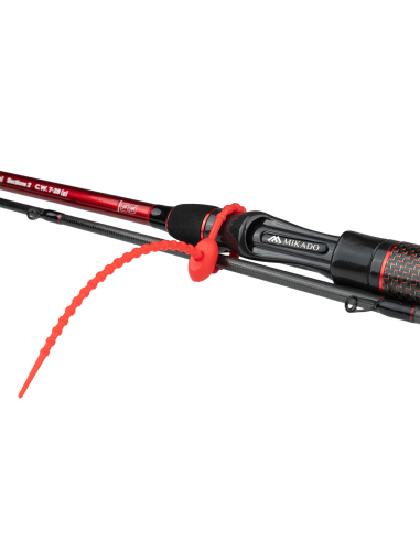 OPASKA CZERWONA ZACISKOWA SILIKONOWA NA WĘDKI 21.5cm MIKADO - 3