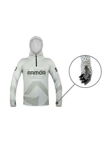 Bluza z kapturem Delphin UV Armor 50+ Olive rozm - L DELPHIN - 3