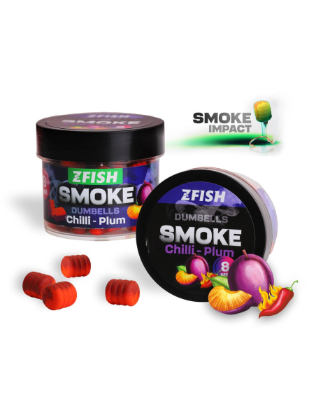 Zfish Smoke Dumbells POP-UP 8mm Chill-Plum ZFISH - 1