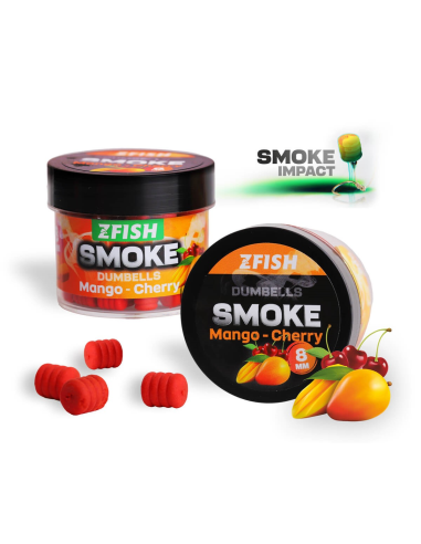 Zfish Smoke Dumbells POP-UP 8mm Mango-Cherry ZFISH - 1